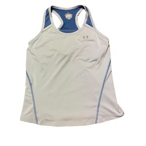 Under Armour Blue Racerback Tank with Built in Sports Bra Women's Size Medium